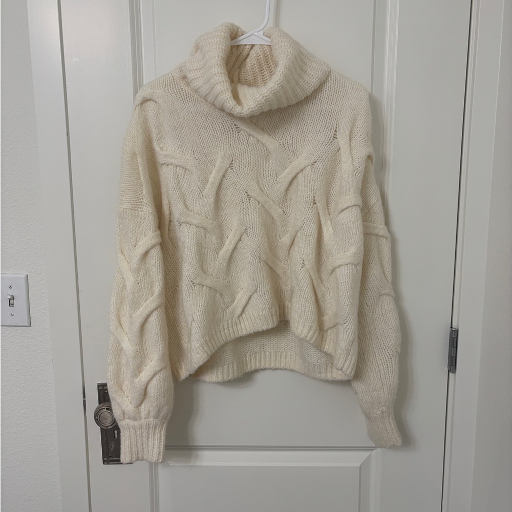 Madewell Somervell Modern Cable Turtleneck Sweater